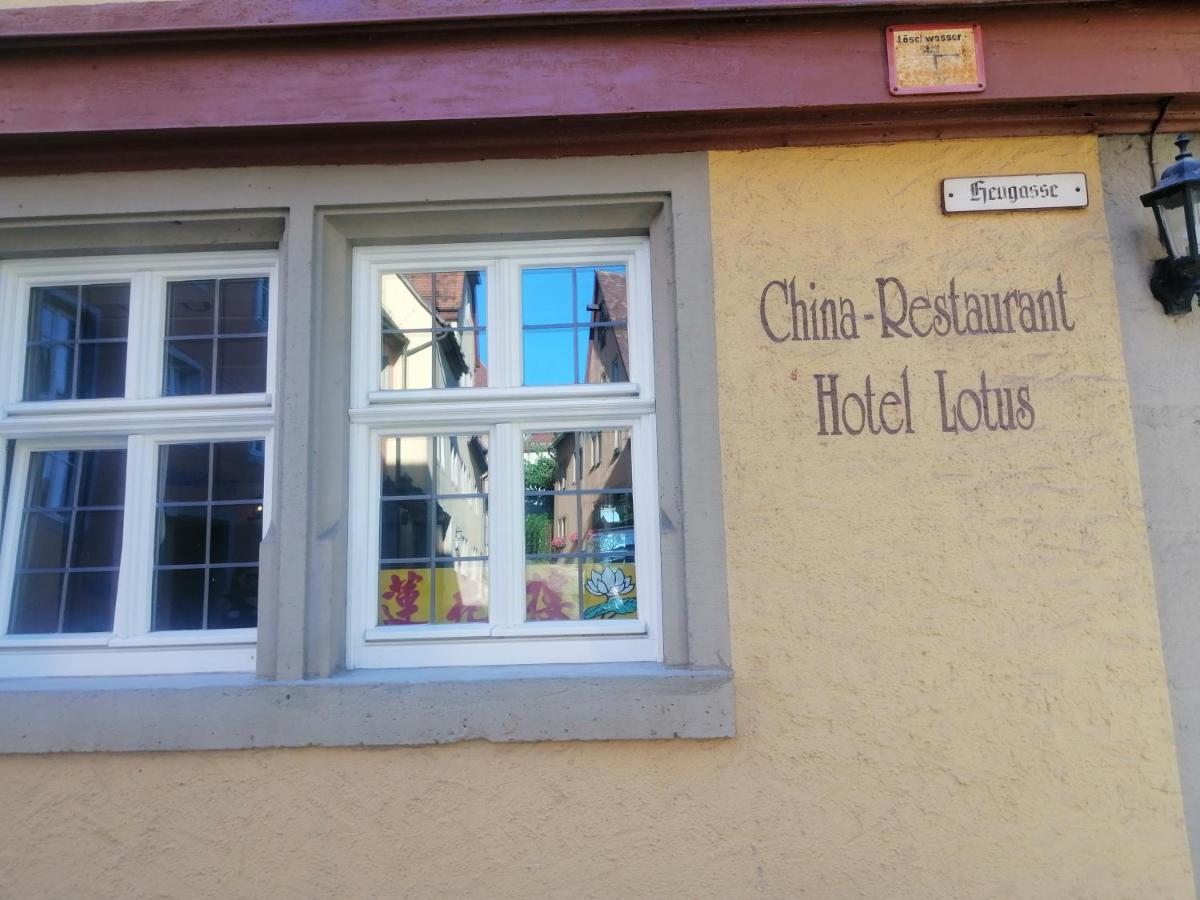 China Restaurant Hotel Lotus Rothenburg ob der Tauber Dış mekan fotoğraf