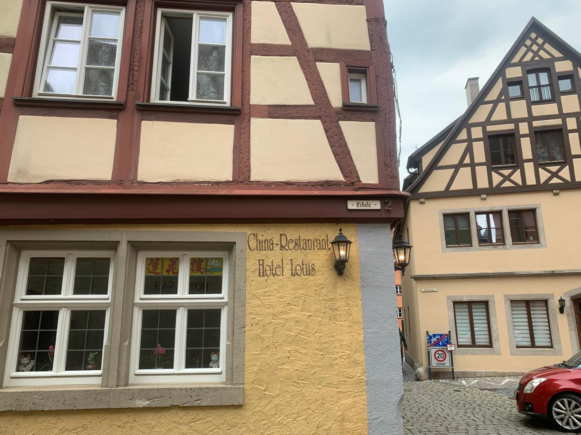 China Restaurant Hotel Lotus Rothenburg ob der Tauber Dış mekan fotoğraf