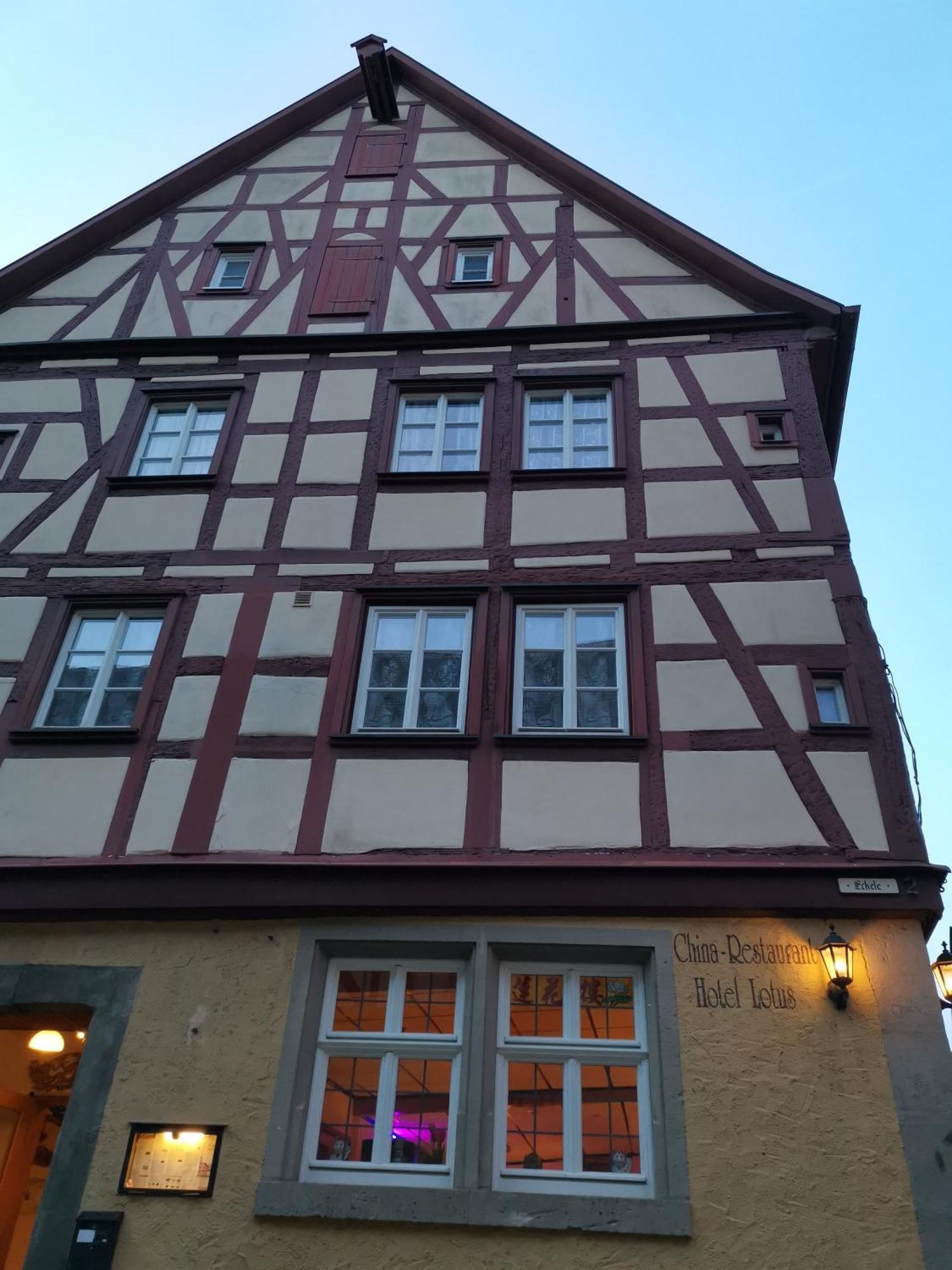 China Restaurant Hotel Lotus Rothenburg ob der Tauber Dış mekan fotoğraf